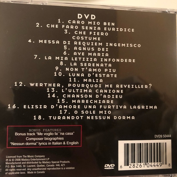 Luciano Pavarotti the Italian singer DVD and CD - Picture 7 of 7